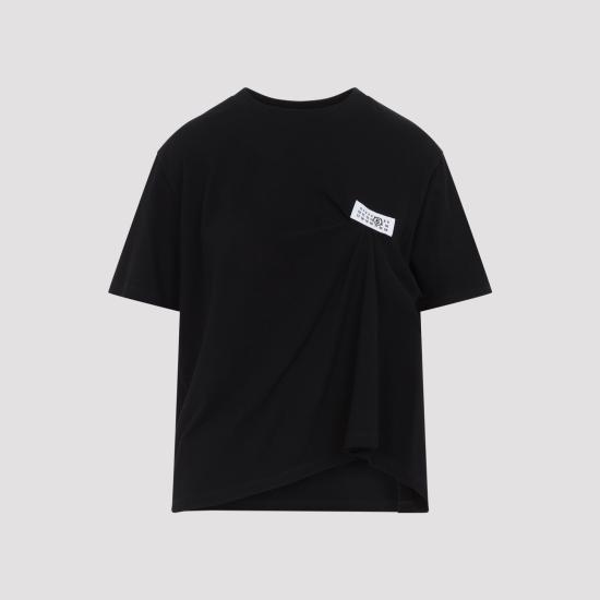 26FW MM6 메종마르지엘라 반팔 티셔츠 S52NF0018 M20048 900 BLACK - MM6 MAISON MARGIELA