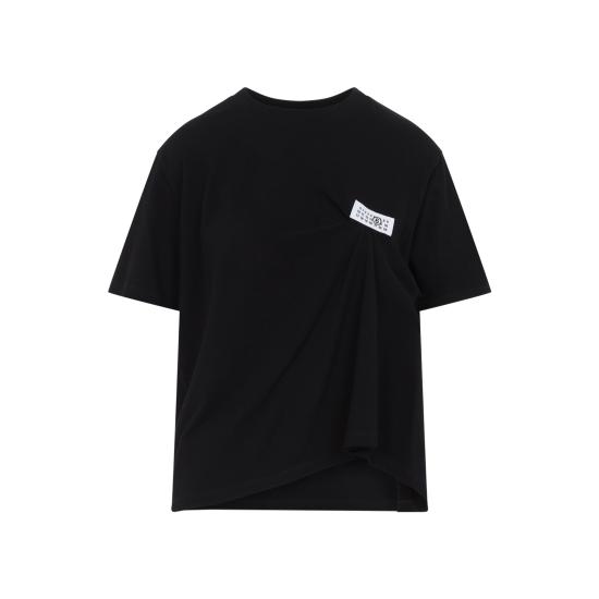 26FW MM6 메종마르지엘라 반팔 티셔츠 S52NF0018 M20048 900 BLACK - MM6 MAISON MARGIELA