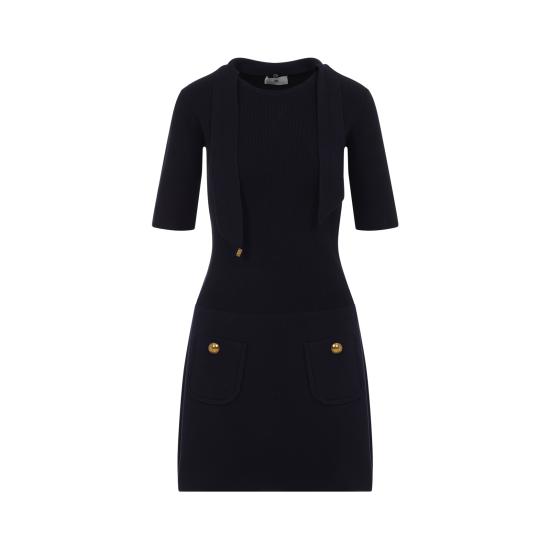 26FW 엘리자베타프랜치 숏 원피스 AM04S66E2 H88 BLU NOTTE - ELISABETTA FRANCHI