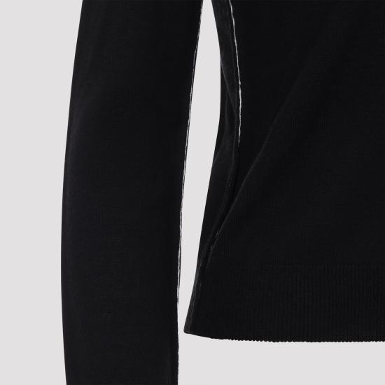 26FW MM6 메종마르지엘라 가디건 S52HP0044 M13037 900 BLACK - MM6 MAISON MARGIELA