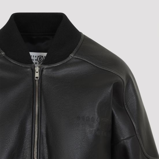 26FW MM6 메종마르지엘라 가죽 자켓 S52AM0358 M35455 900 BLACK - MM6 MAISON MARGIELA