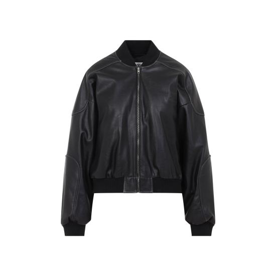 26FW MM6 메종마르지엘라 가죽 자켓 S52AM0358 M35455 900 BLACK - MM6 MAISON MARGIELA