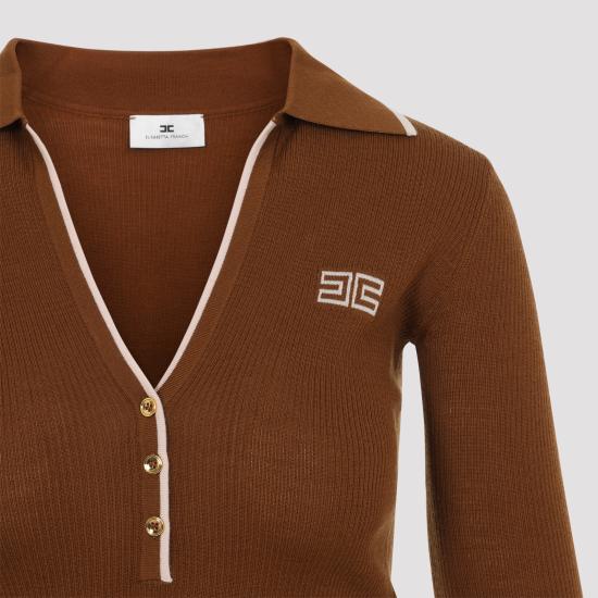 26FW 엘리자베타프랜치 스웨터 MK17B66E2 FQ4 SIGARO NUDE - ELISABETTA FRANCHI