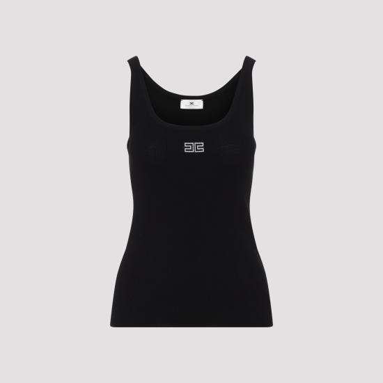 26FW 엘리자베타프랜치 민소매 티셔츠 TK03B66E2 685 NERO BURRO - ELISABETTA FRANCHI