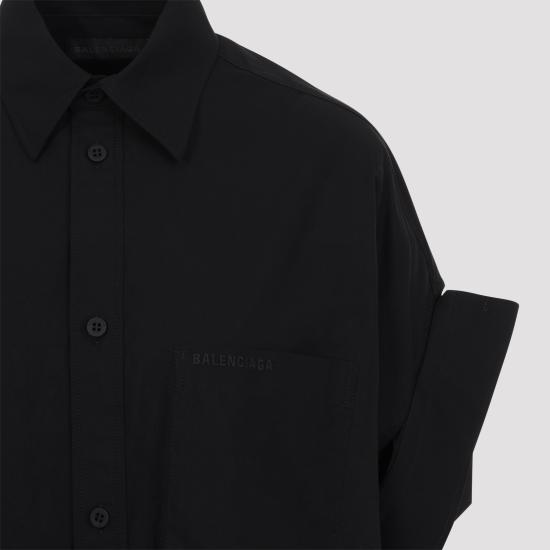 26SS 발렌시아가 블라우스 834033 TNM60 1000 BLACK - BALENCIAGA