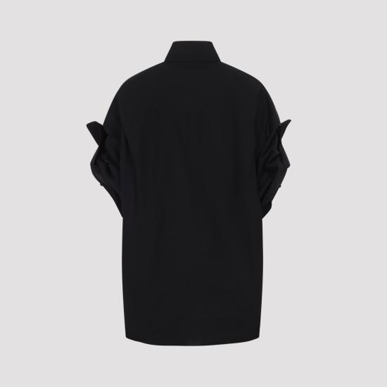 26SS 발렌시아가 블라우스 834033 TNM60 1000 BLACK - BALENCIAGA