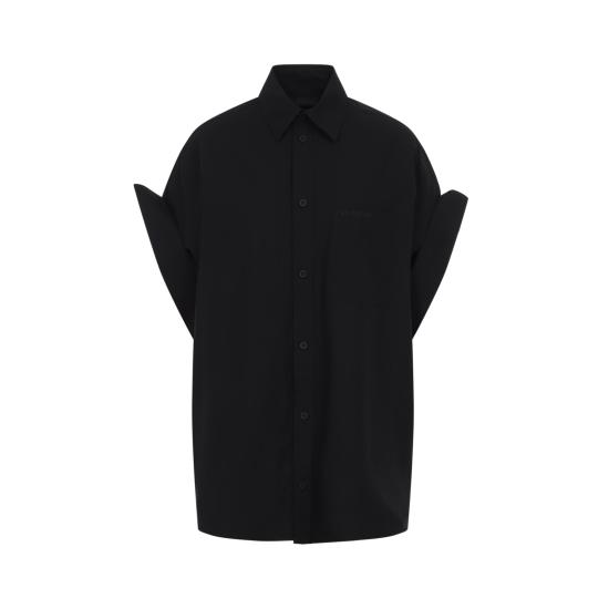 26SS 발렌시아가 블라우스 834033 TNM60 1000 BLACK - BALENCIAGA