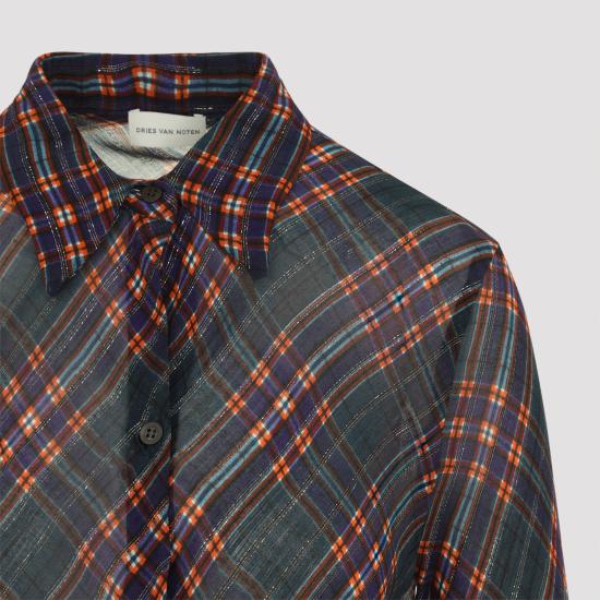 26FW 드리스 반 노튼 블라우스 2620107174272 504 BLUE - DRIES VAN NOTEN