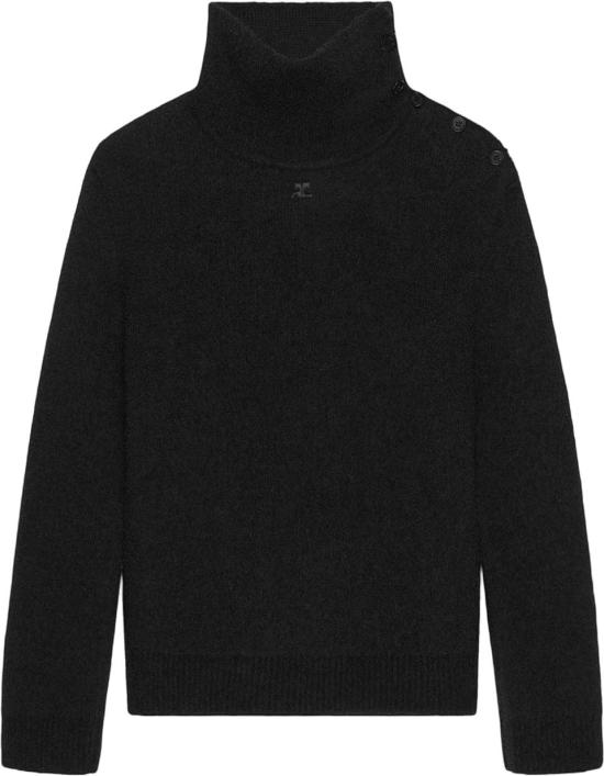 26FW 쿠레쥬 터틀넥 COURREGES326MPU288FI00869999BOUCLETTETURTLENECKROLLNECKSBLACK