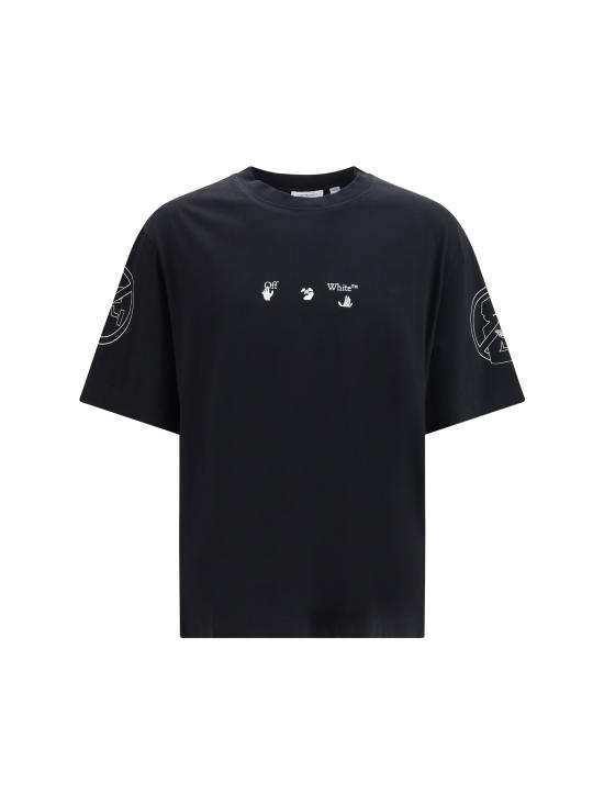26FW 오프화이트 반팔 티셔츠 OMAA120F26JER00600 001 BLACK