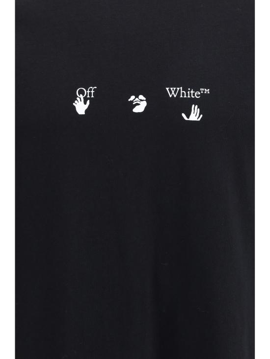 26FW 오프화이트 반팔 티셔츠 OMAA120F26JER00600 001 BLACK - OFF WHITE