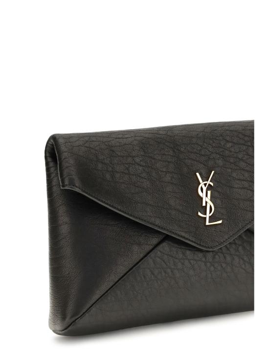 26FW 생로랑 카산드라 라지 엔벨로프 파우치 769307AACYT 1000 BLACK - SAINT LAURENT