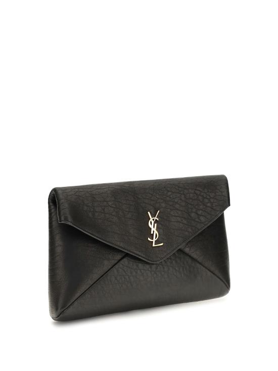 26FW 생로랑 카산드라 라지 엔벨로프 파우치 769307AACYT 1000 BLACK - SAINT LAURENT