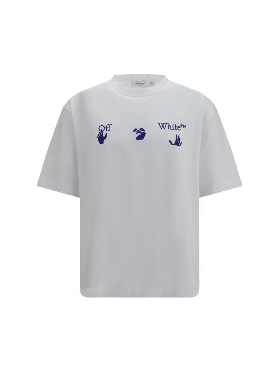 26FW 오프화이트 반팔 티셔츠 OMAA120F26JER01810 100 WHITE