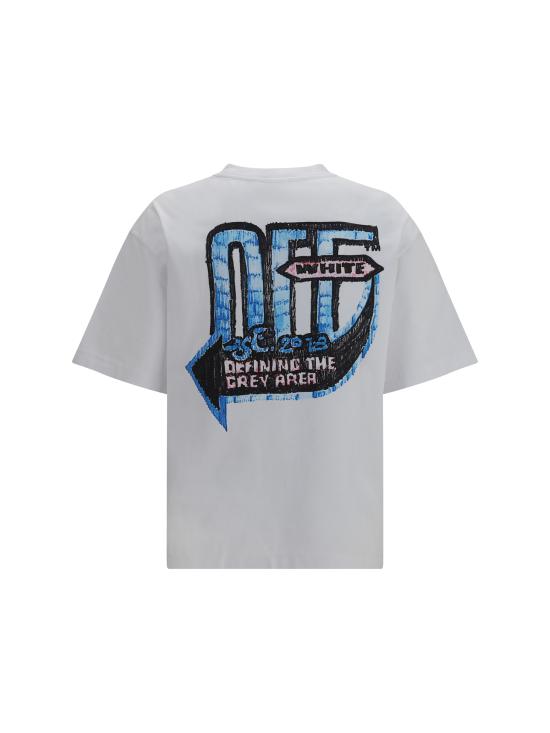 26FW 오프화이트 반팔 티셔츠 OMAA120F26JER00C10 100 WHITE - OFF WHITE