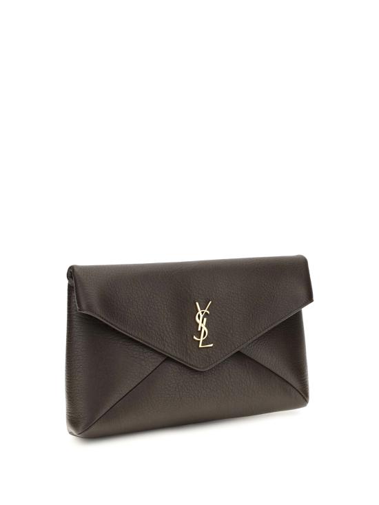 26FW 생로랑 카산드라 라지 엔벨로프 파우치 769307AACYT 2050 BROWN - SAINT LAURENT
