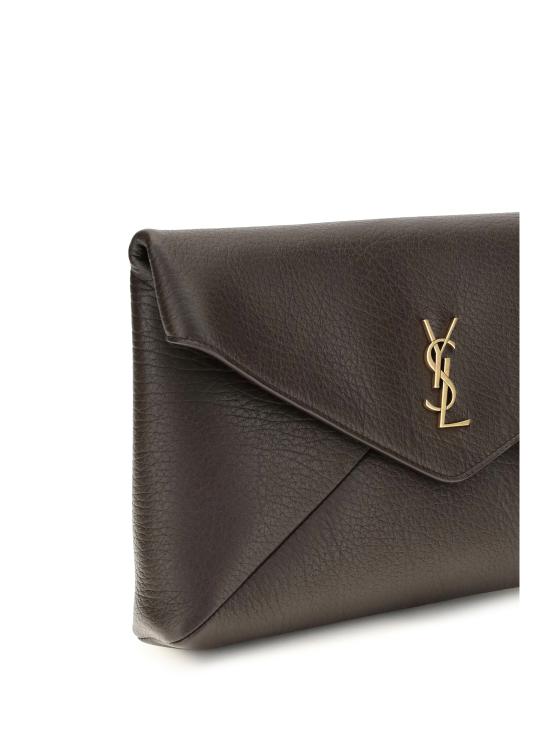 26FW 생로랑 카산드라 라지 엔벨로프 파우치 769307AACYT 2050 BROWN - SAINT LAURENT