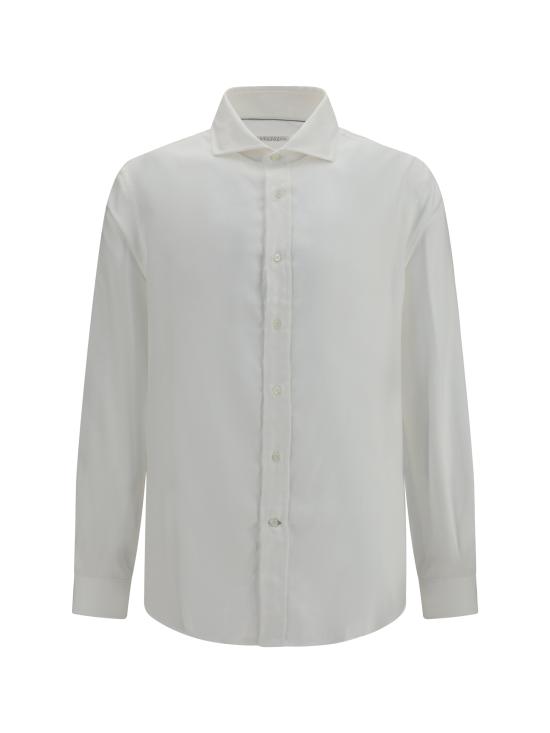 26FW 브루넬로 쿠치넬리 긴팔 셔츠 MY6370627 C003 WHITE