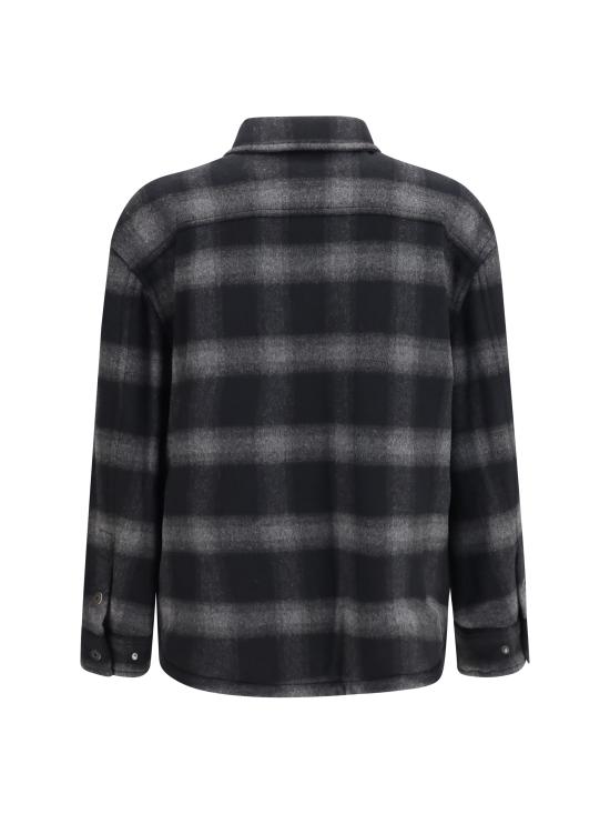 26FW 오프화이트 긴팔 셔츠 OMER09TF26FAB00100 001 BLACK - OFF WHITE
