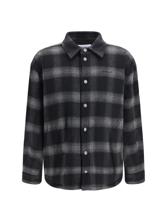 26FW 오프화이트 긴팔 셔츠 OMER09TF26FAB00100 001 BLACK
