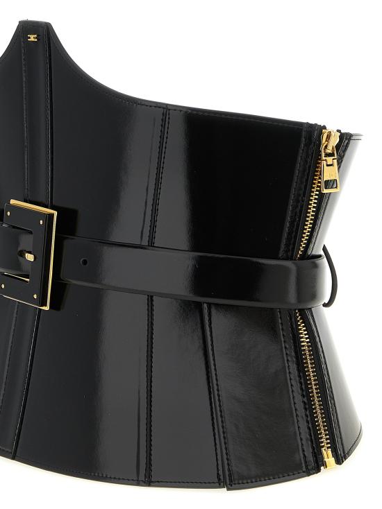 26FW 엘리자베타프랜치 와이드 벨트 CT58S67E2110 Black - ELISABETTA FRANCHI