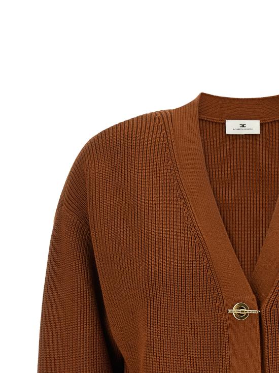 26FW 엘리자베타프랜치 가디건 MK01S66E2FK3 Brown - ELISABETTA FRANCHI