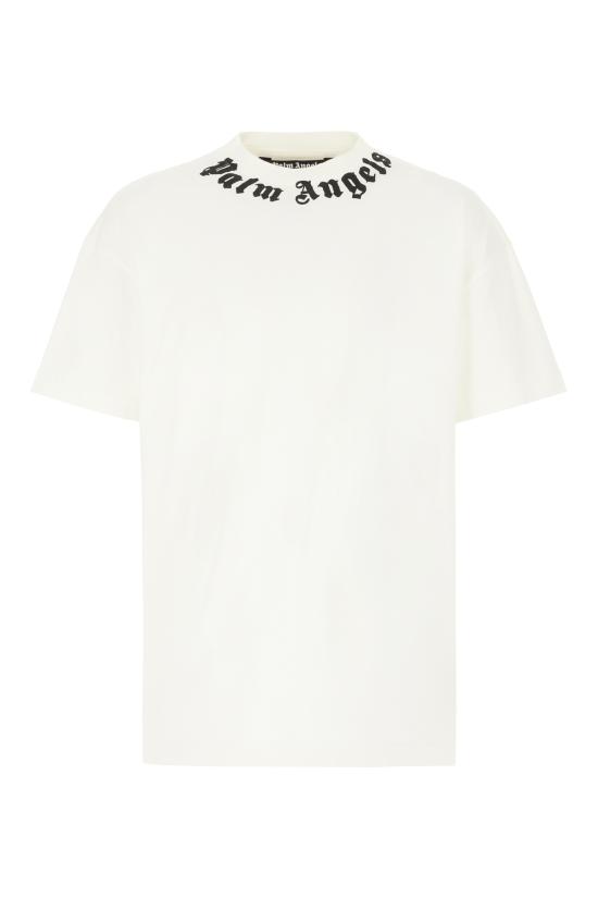 26FW 팜앤젤스 반팔 티셔츠 PAMAA001JR001 0310 OFF WHITE BLACK