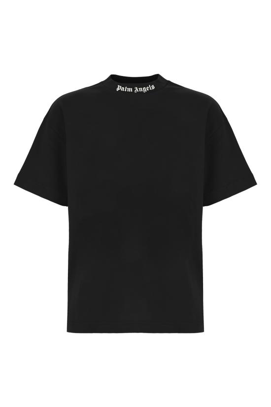 26FW 팜앤젤스 반팔 티셔츠 PAMAA005JR002 1003 BLACK OFF WHITE