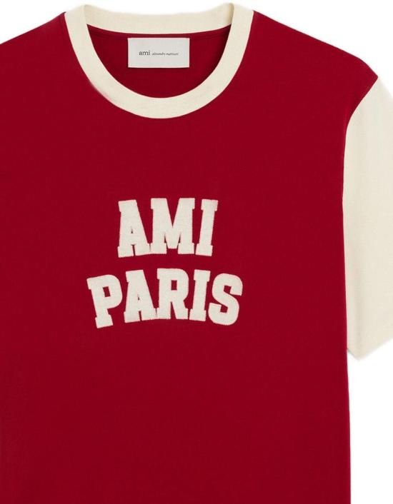 26FW 아미 긴팔 티셔츠 UTS418JE0272A202 MAROON - AMI