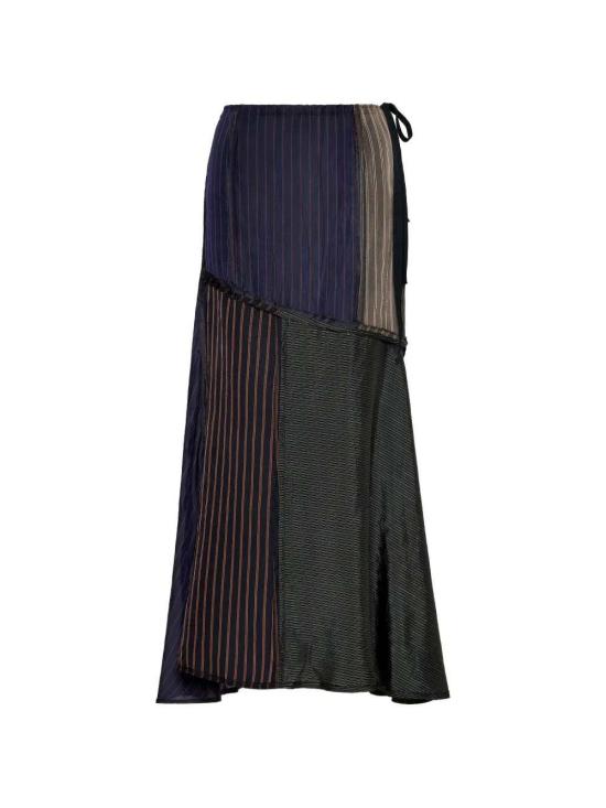 26FW 마르지엘라 롱 스커트 S51MI0013MTN186 001F BLUE BROWN GREY