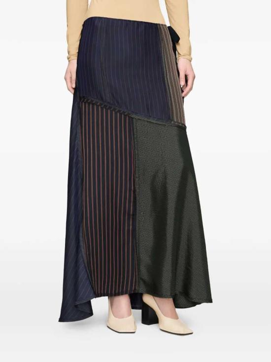26FW 마르지엘라 롱 스커트 S51MI0013MTN186 001F BLUE BROWN GREY - MAISON MARGIELA