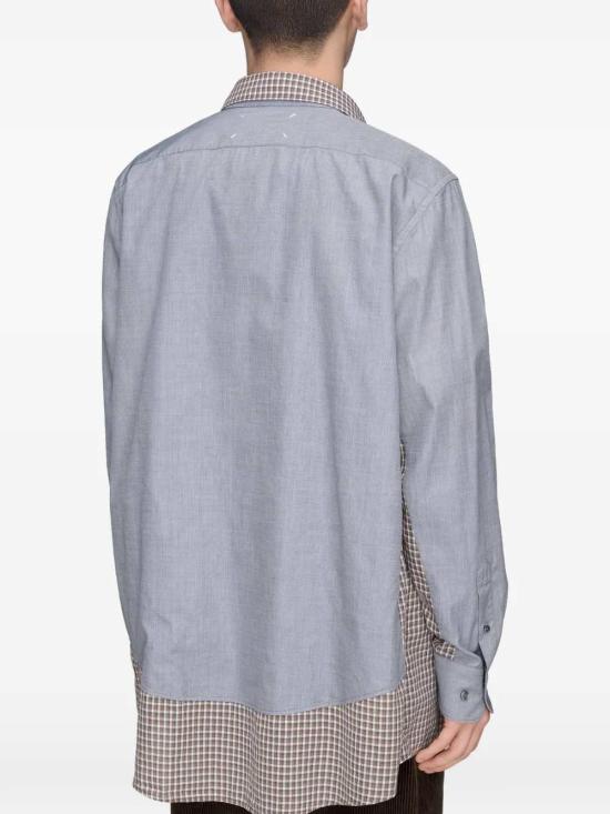 26FW 마르지엘라 긴팔 셔츠 S50DT0079MTN178 961 GREY BROWN CHECK - MAISON MARGIELA