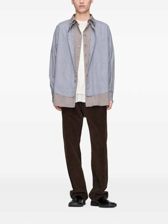 26FW 마르지엘라 긴팔 셔츠 S50DT0079MTN178 961 GREY BROWN CHECK - MAISON MARGIELA
