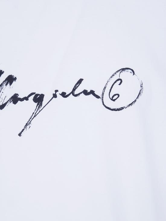 26FW MM6 메종마르지엘라 반팔 티셔츠 SH0GC0077M20258 101 OFFWHITE - MM6 MAISON MARGIELA