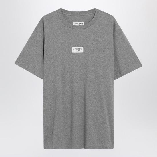 26FW MM6 메종마르지엘라 Numeric 코튼 티셔츠 SH0GC0071M20170 856M GREYMELANG