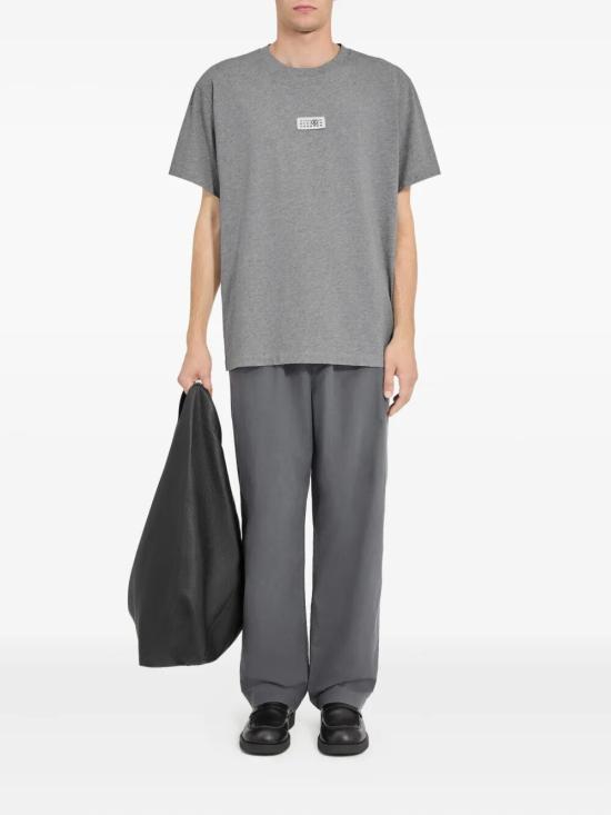 26FW MM6 메종마르지엘라 Numeric 코튼 티셔츠 SH0GC0071M20170 856M GREYMELANG - MM6 MAISON MARGIELA