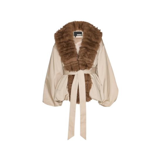 26FW 로테이트 무스탕 115145532 FAUX FUR 532 NEUTRALS BROWN