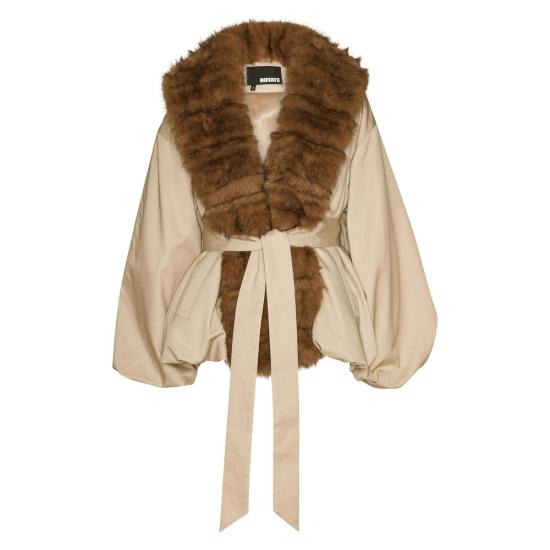 26FW 로테이트 무스탕 115145532 FAUX FUR 532 NEUTRALS BROWN