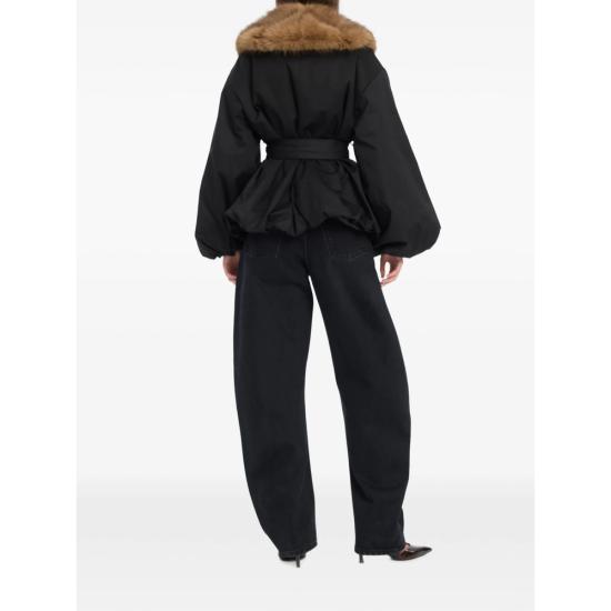 26FW 로테이트 무스탕 115145100 FAUX FUR 100 BLACK BROWN - ROTATE