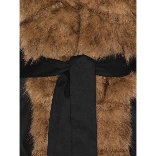 26FW 로테이트 무스탕 115145100 FAUX FUR 100 BLACK BROWN - ROTATE