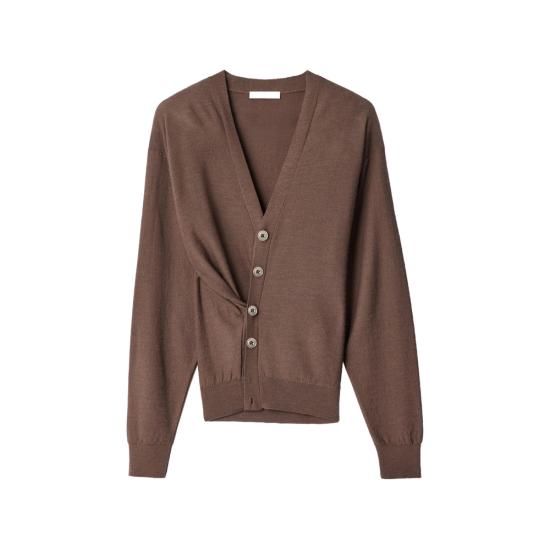 26FW 르메르 릴렉스 트위스트 가디건 PO0052 LK1063 BR310 BROWN