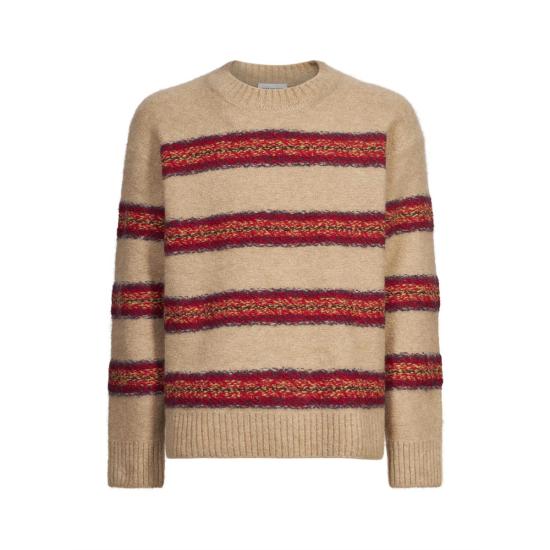 26FW 드리스 반 노튼 스웨터 4755 021236 005 NEUTRALS RED