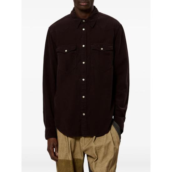 26FW 이자벨마랑 긴팔 셔츠 C1I10H CH0214HA 50CF BROWN - ISABEL MARANT