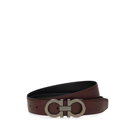 26FW 살바토레 페라가모 가죽 벨트 679710 0796202 CORDO BROWN BLACK