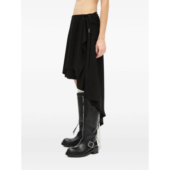 26FW 앤 드뮐미스터 미디 스커트 B0014297 FA558 099 BLACK - ANN DEMEULEMEESTER