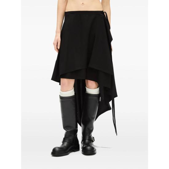 26FW 앤 드뮐미스터 미디 스커트 B0014297 FA558 099 BLACK