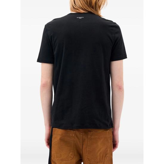 26FW 앤 드뮐미스터 반팔 티셔츠 B0014217 FA206 099 BLACK - ANN DEMEULEMEESTER