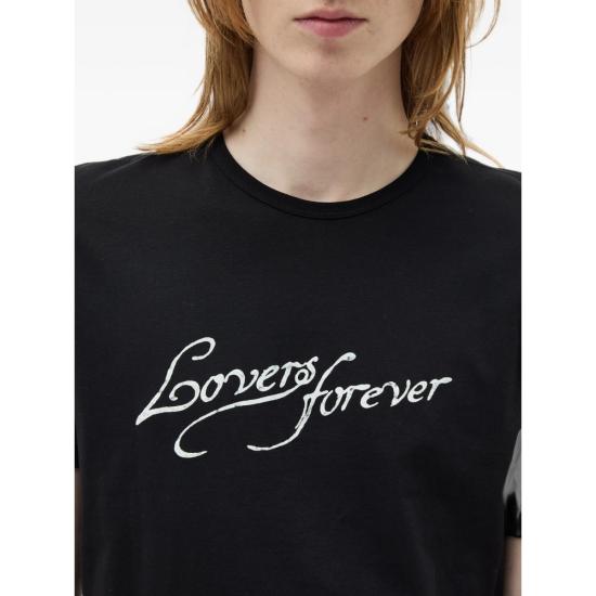 26FW 앤 드뮐미스터 반팔 티셔츠 B0014217 FA206 099 BLACK - ANN DEMEULEMEESTER