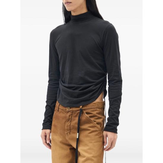 26FW 앤 드뮐미스터 긴팔 티셔츠 B0014226 FA206 099 BLACK - ANN DEMEULEMEESTER