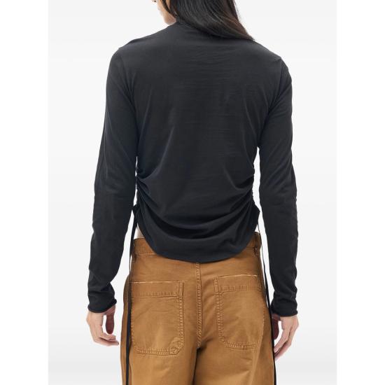 26FW 앤 드뮐미스터 긴팔 티셔츠 B0014226 FA206 099 BLACK - ANN DEMEULEMEESTER